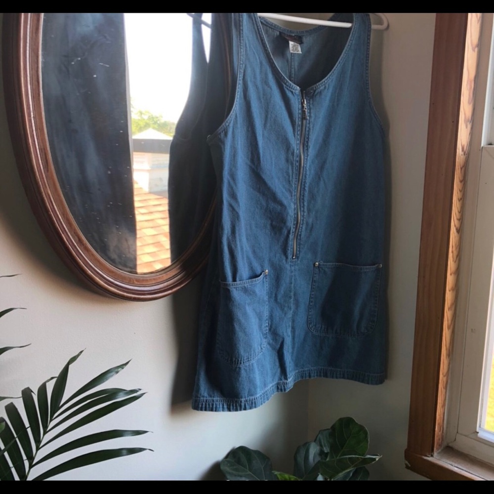 Dark wash jean dress